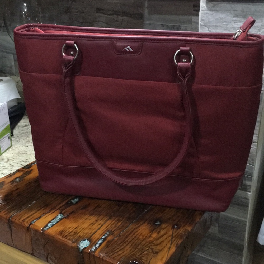High quality red computer bag